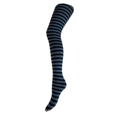 A Moi Nini Stripe Tights Black/Grey